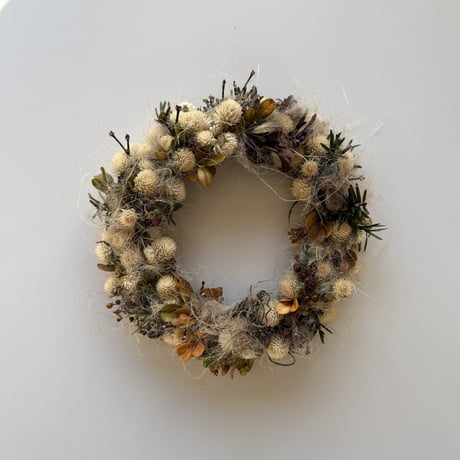 2025 Hana Tutumi かわきばな®リース-01『寒さと温かさと』