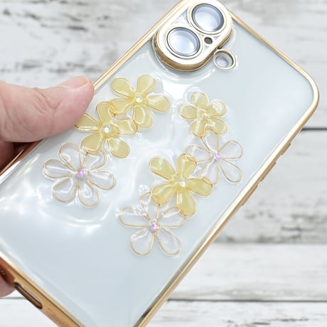 世界にひとつ！iPhone16用レジンデコ付きスマホケース・レフアと浮世絵ネコNo.30