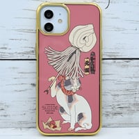 iPhone13用着せ替えスマホケース・十三組と猫も食わぬ