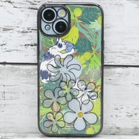 世界にひとつ！iPhone14用レジンデコ付き着せ替えスマホケース・ブレッドフルーツ