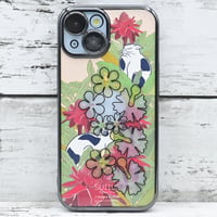 世界にひとつ！iPhone15用レジンデコ付き着せ替えスマホケース・トーチジンジャー