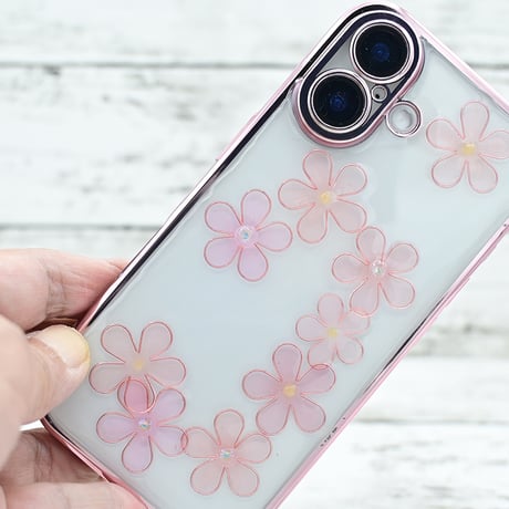 世界にひとつ！iPhone16用レジンデコ付きスマホケース・サンゴとNo.8と7の浮世絵ネコ