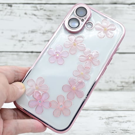 世界にひとつ！iPhone16用レジンデコ付きスマホケース・サンゴとNo.8と7の浮世絵ネコ
