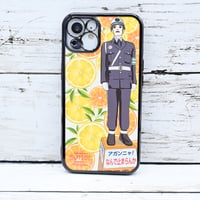 iPhone13用・宮古島まもるくん・オレンジきせかえスマホケース