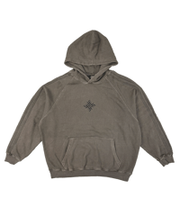 Striped Hoodie [Swastika] Stone Sand