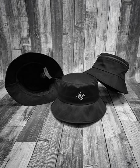 Embroidered Zip Bucket hat
