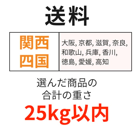 送料（関西・四国）（25kg以内）
