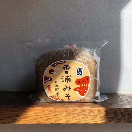 雪浦みそ　手造り麦みそ（1kg）（商品の重さ1000g）