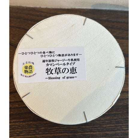 【送料＋クール便】（熊本産） 牧草の恵 カマンベールチーズ／玉名牧場 250g （商品の重さ330g）