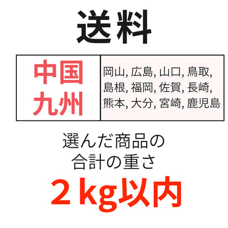送料（中国・九州）（2kgまで）