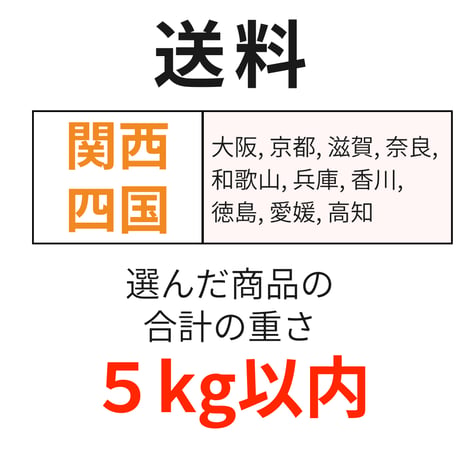 送料（関西・四国）（5kg以内）
