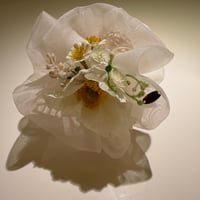【Small/ホワイト】ブーケヘアクリップ