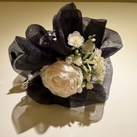 【ブラック】ブーケヘアクリップ