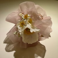 【ピンク】ブーケヘアクリップ