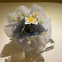 【スカイブルー】ブーケヘアクリップ