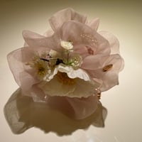 【Small/ピンク】ブーケヘアクリップ