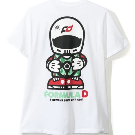 FD キャラクター Tシャツ/白  ネット