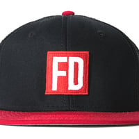 FD 黒/赤メッシュキャップ  ネット