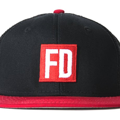 FD 黒/赤メッシュキャップ  ネット
