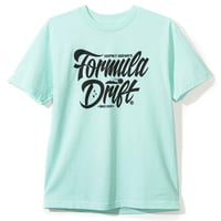 FD Script Tシャツ /アクアブルー  ネット