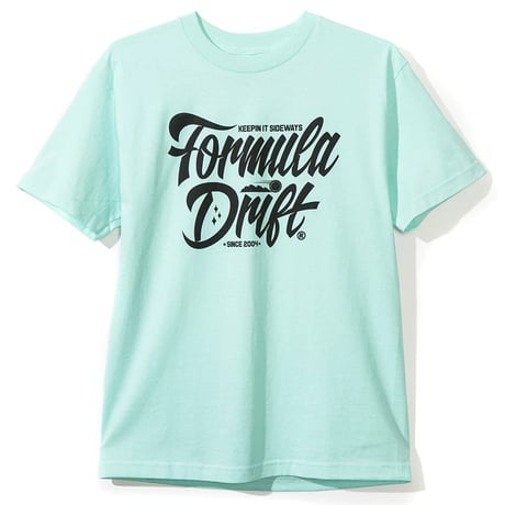 FD Script Tシャツ /アクアブルー  ネット