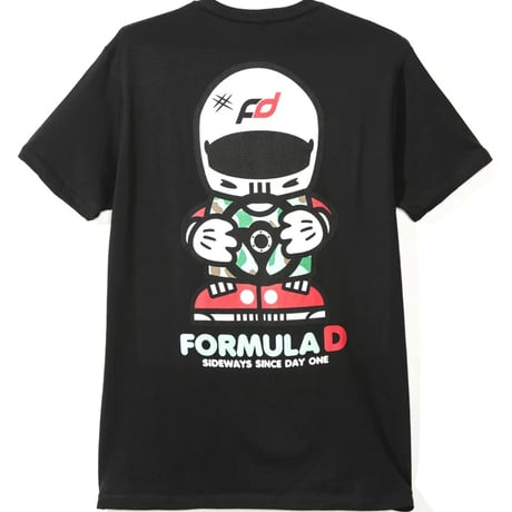 FD キャラクター Tシャツ/黒  ネット
