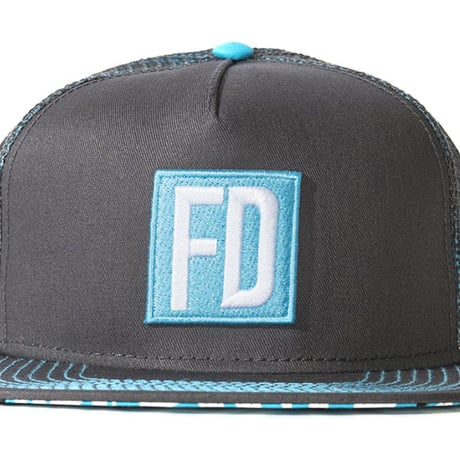 FD グレイ/ティールメッシュキャップ  ネット