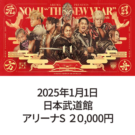 2025年1月1日・日本武道館大会　アリーナS席