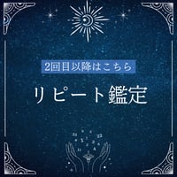 【2回目以降はこちら】リピート鑑定