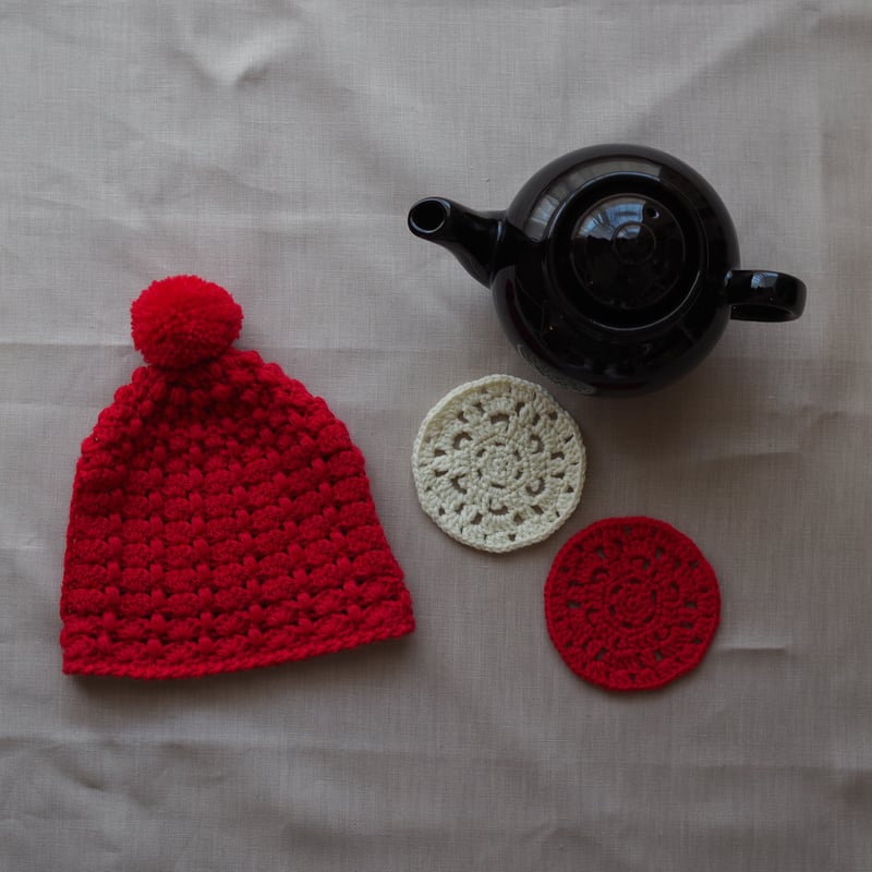 ダウンロードレシピ】かぎ針編みのお茶会コースター | Marple Knit
