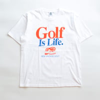 NEW VINTAGE GOLF  "Golf is Life" T-Shirt(WHITE)