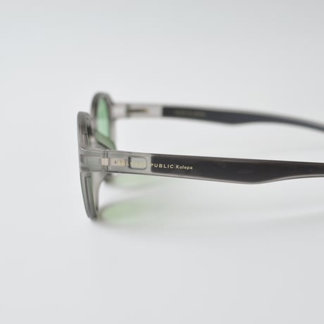SVKE002［サルベージパブリックコレパ］POLOLEI Matte Grey with Polarised Photochromic Green lense