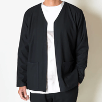TURN ME ON "サーモライト ストレッチVネックボレロ （NAVY,BLACK)"