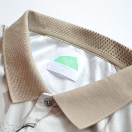 SALVAGE PUBLIC Kolepa "Waialua メッシュポロ S/S (SUNFLOWER"