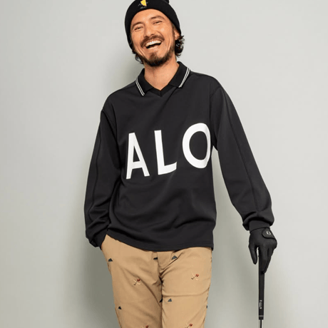SALVAGE PUBLIC Kolepa (サルベージパブリック コレパ) "Alapaina Vネック ポロ(Big ALOHA)/ ホワイト"