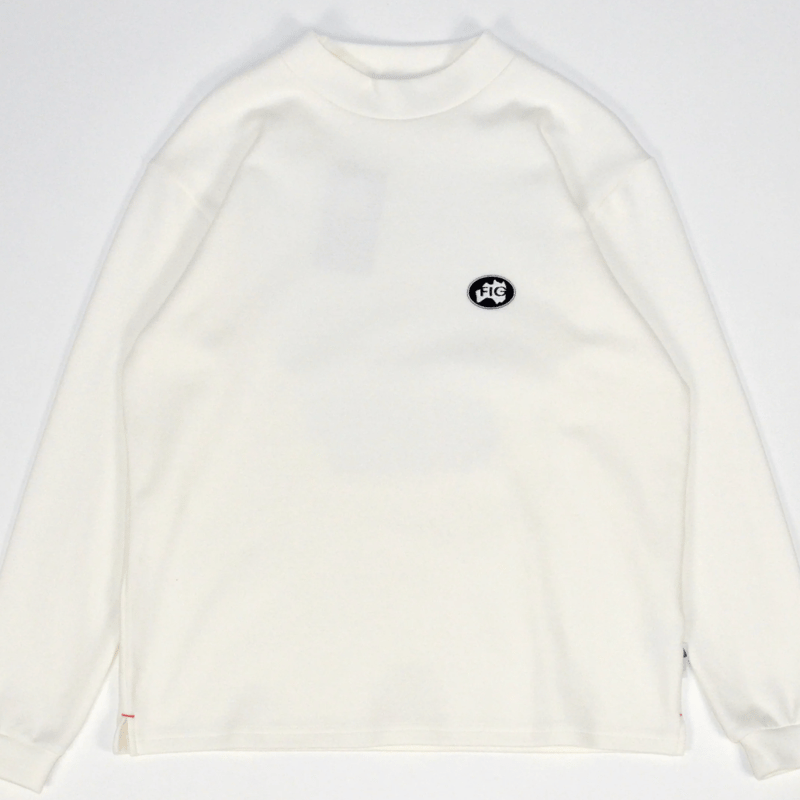 FORTUNE ISLAND GOLF IMPACT MOCK NECK L/S TEE WH
