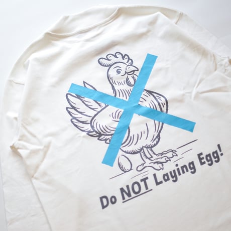 Chicken Laying Egg Mockneck L/S