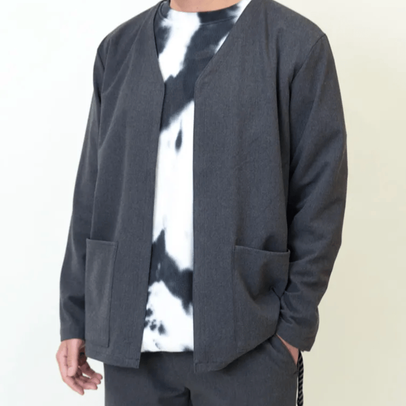 TURN ME ON リネンレーヨン ストレッチ Vネックボレロ セットアップ TURN ME ON 