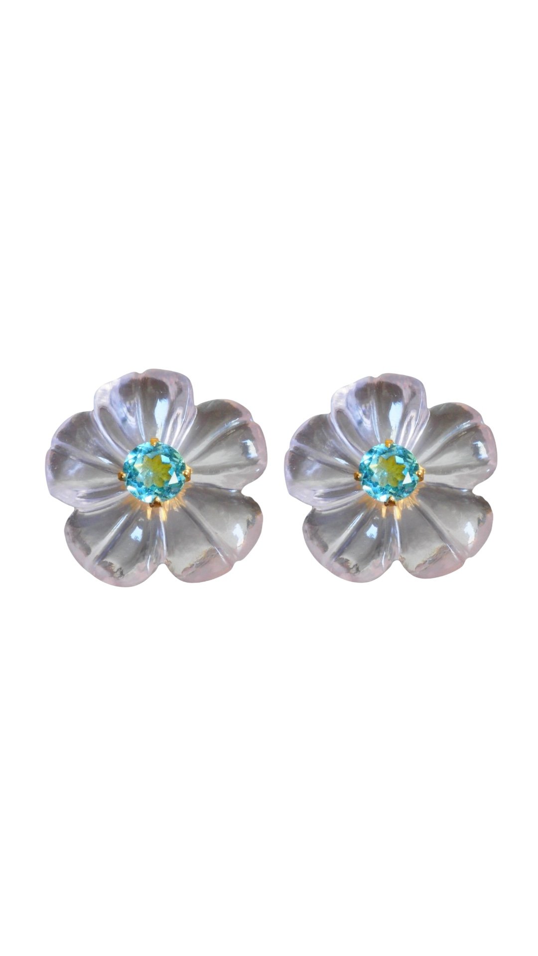 Sakura pierced earrings（K18YG） | FUMIO MAKINO