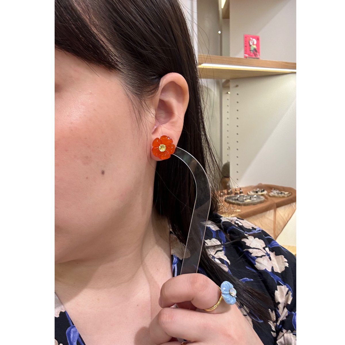 Margaret pierced earrings | FUMIO MAKINO