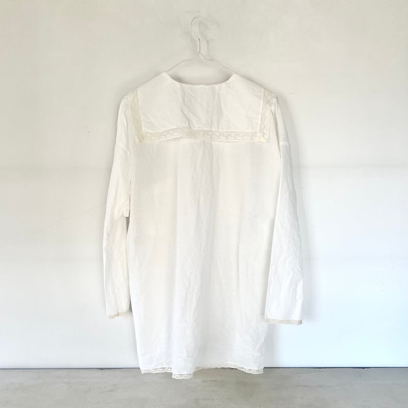 Leavers sailor collar blouse white / TOWAVASE |