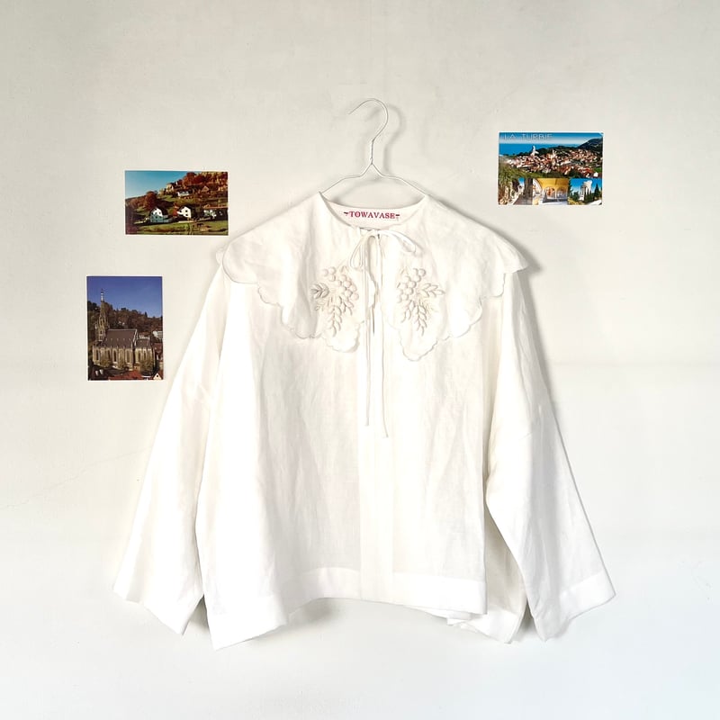 TOWAVASE Bon Voyage Blouse （ホワイト） TOWAVASE Bon Voyage blouse (white) | nii-B | WE