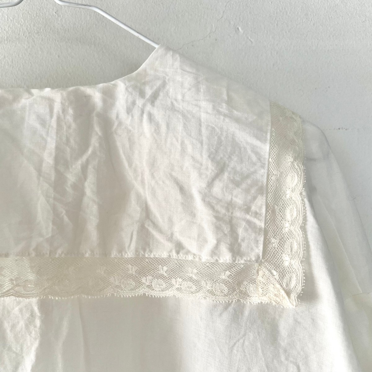 Leavers sailor collar blouse white / TOWAVASE |