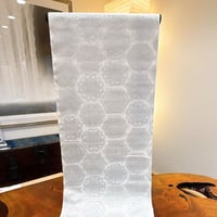 ゆかた トレド華文　グレー白/銀ー誉田屋源兵衛　綿
