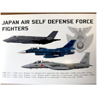 イラストボード　戦闘機（F-35、F-2、F-15）