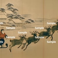 日本画風のサンタクロース