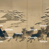 日本画風のサンタクロース