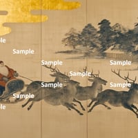 日本画風のサンタクロース