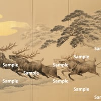 日本画風のサンタクロース