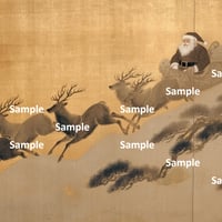 日本画風のサンタクロース